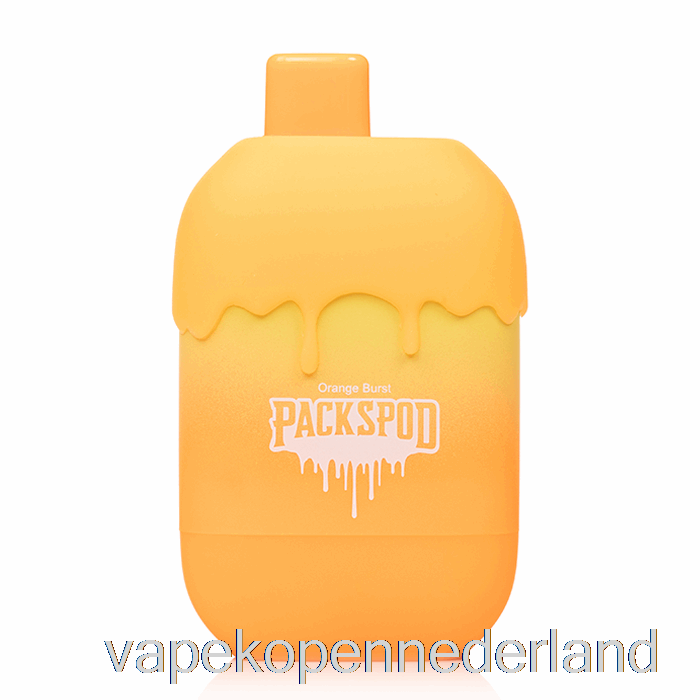 Elektronische Sigaret Vape Packwood Packspod 5000 Wegwerp Oranje Creamsicle (oranje Burst)